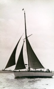 'Fearnought' Sailing Yacht - 1897 10 Ton Cutter. Live aboard yacht of the Nixon family in the 50's & 60's