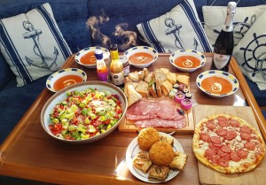 Lunch Afloat on a Solent Sailing Weekend